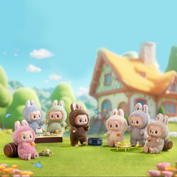 Authentic Pop Mart Exciting Macaron Labubu Plush Pendant | Lychee Berry - Picture 4 of 10